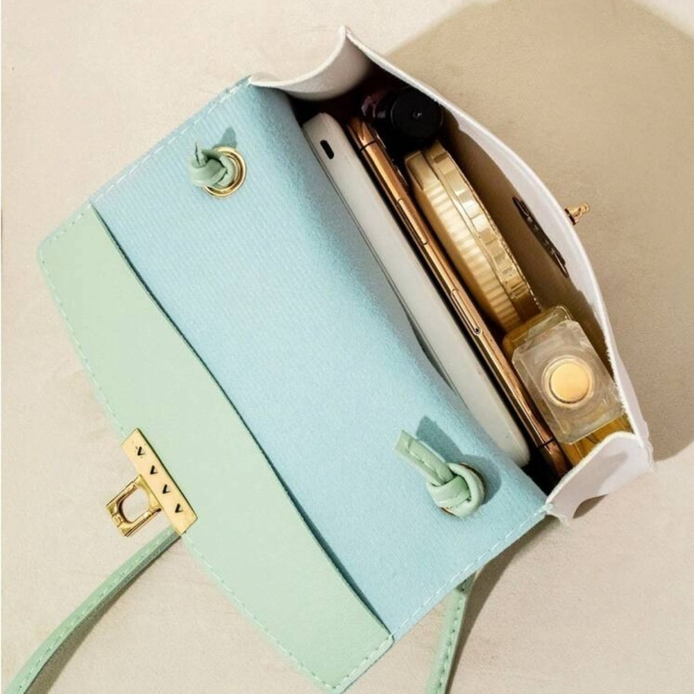 ⚠️Clearance Mini Two Tone Flap Square Bag - Picture 4 of 5